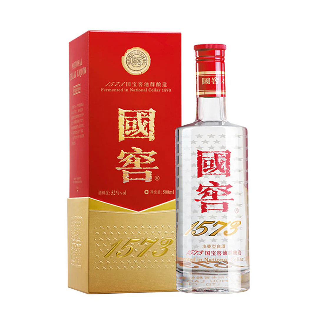 中国高級白酒 国窖1573 未開封品 高級中国酒 國窖 1573 グラス付き2018