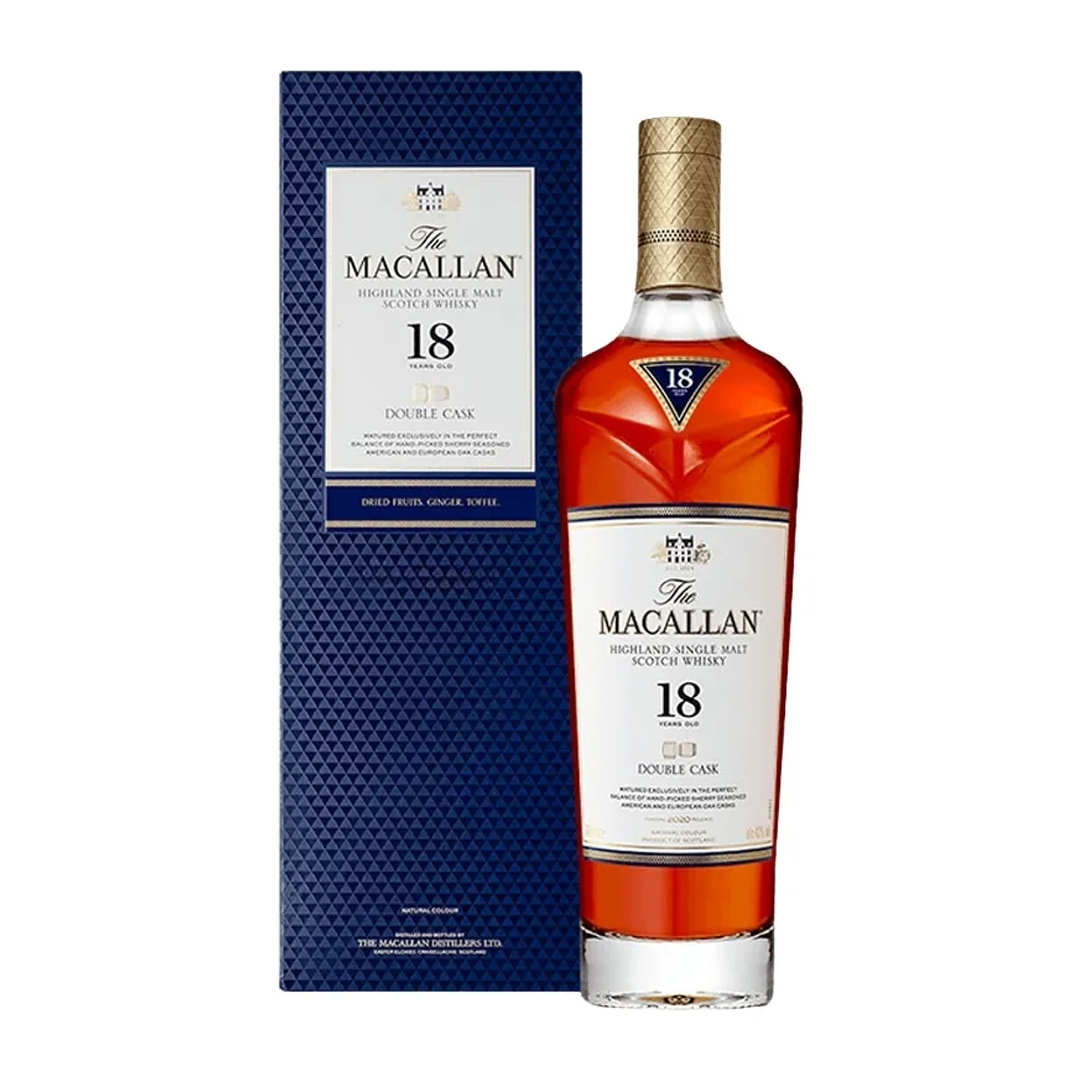 The Macallan 18 Years Old Highland Single Malt Scotch Whisky Double Cask