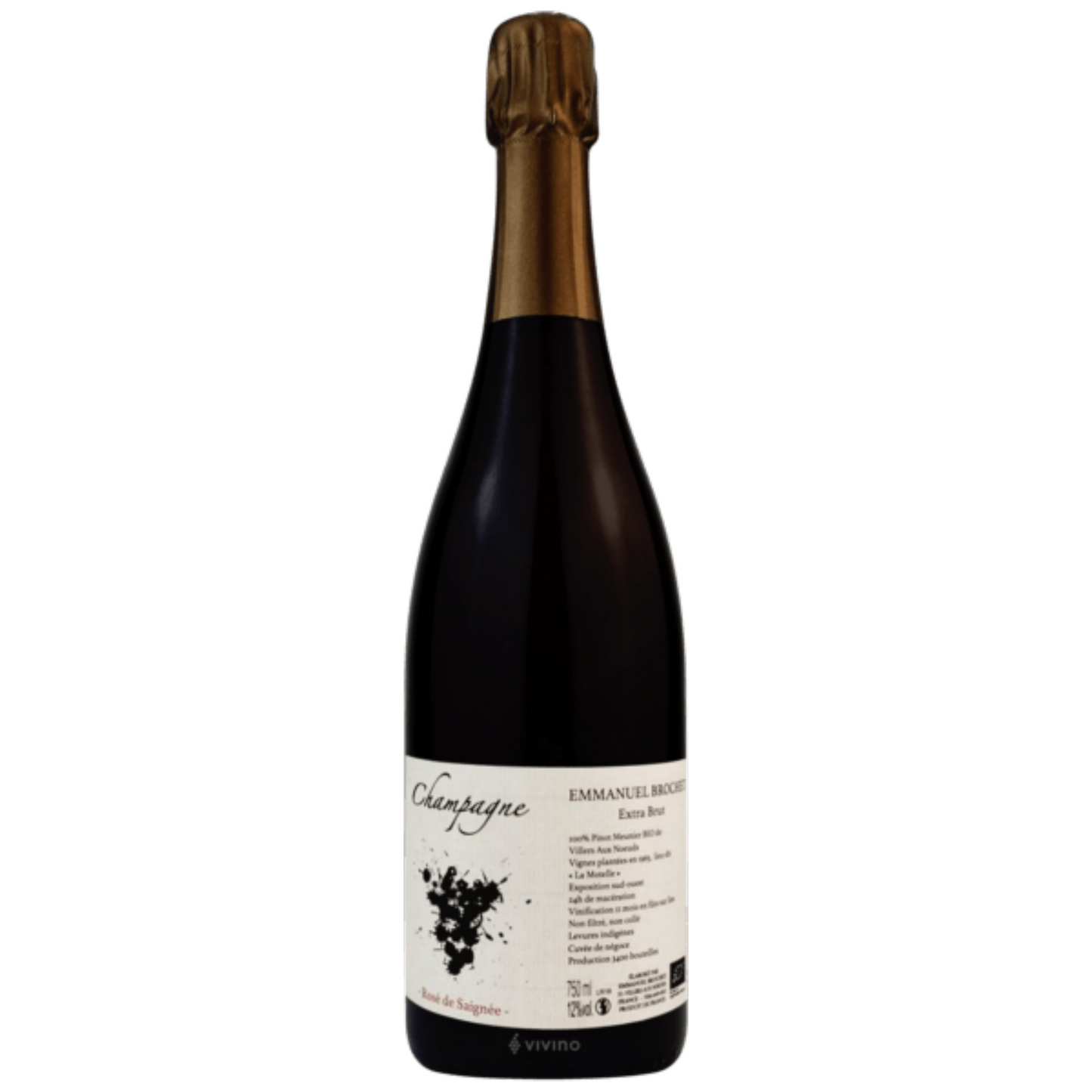 Champagne Emmanuel Brochet Rosé de Saignée Extra Brut NV