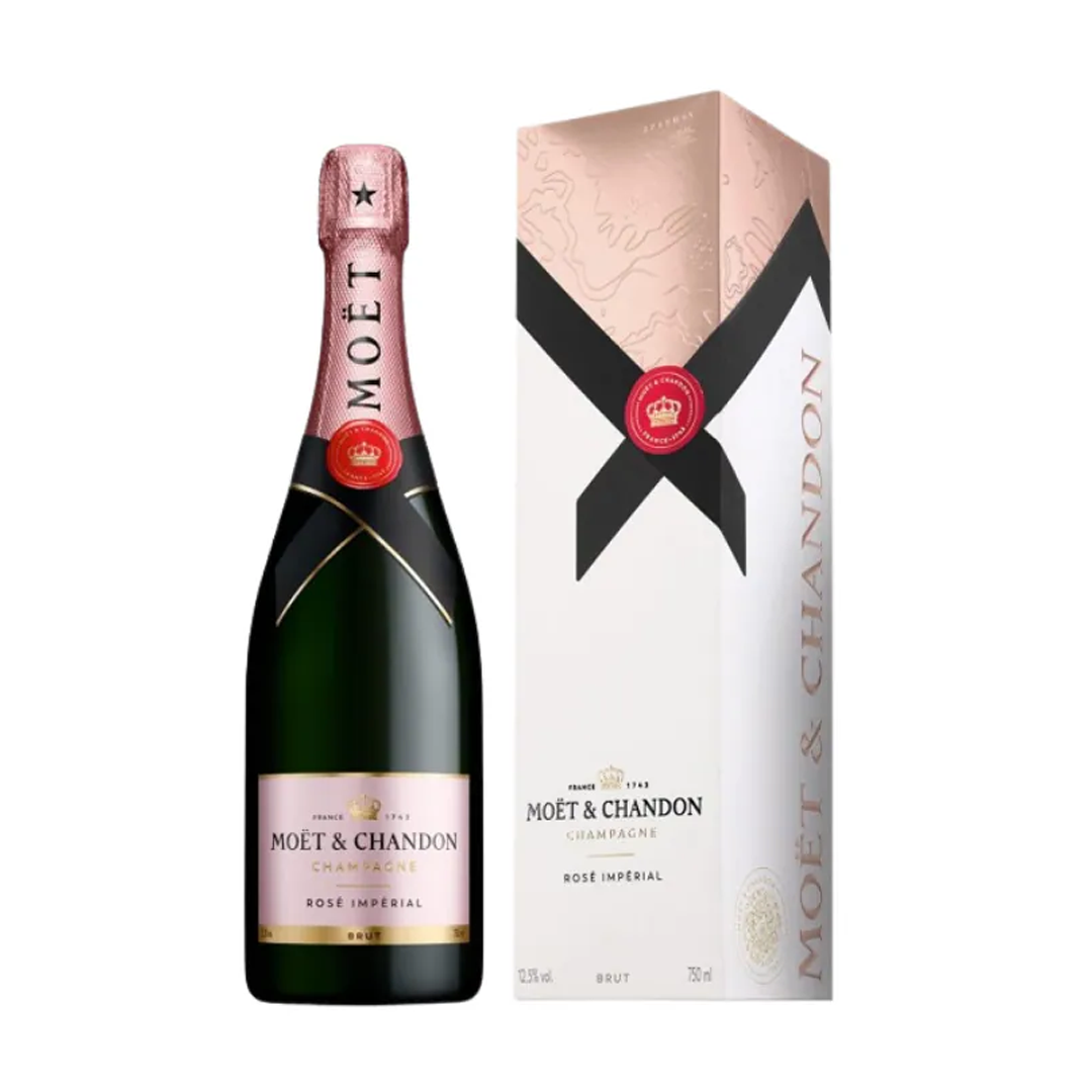 Moët & Chandon Brut Rosé Impérial Champagne NV 750 mL Gift Box