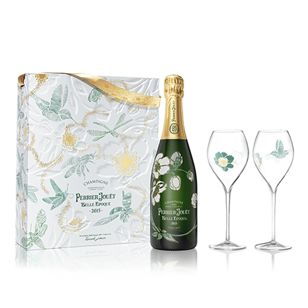 Perrier-Jouët Belle Époque Blanc 2015 (2 Flutes Gift Box) – OMY Cellar