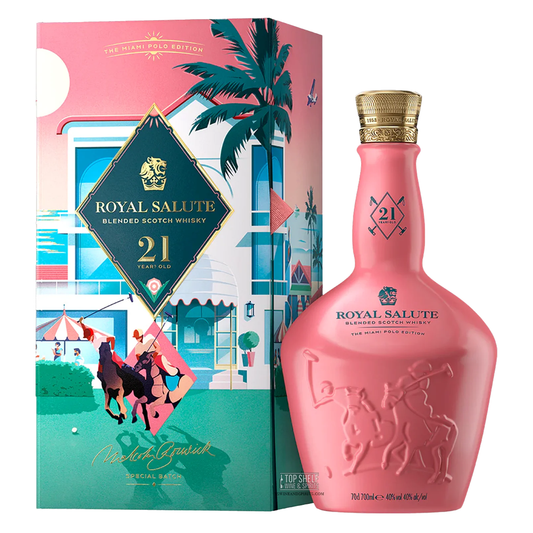 Royal Salute 21yo Miami Polo Limited Edition 1st fill Rye and Bourbon Cask