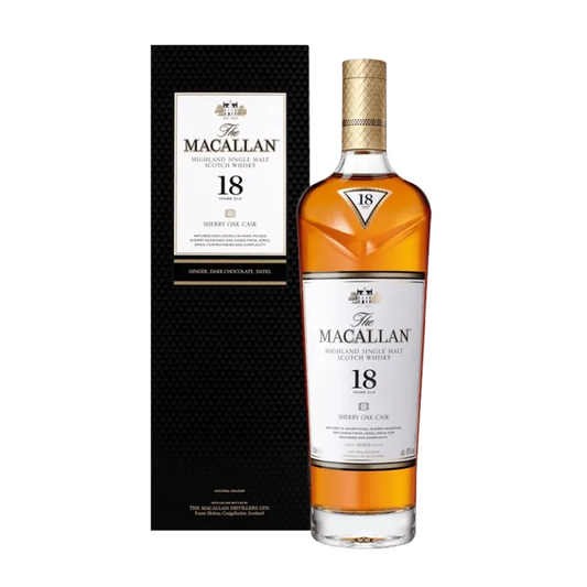 The Macallan 18 Years Old Highland Single Malt Scotch Whisky Sherry Oak Cask (2022